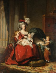 Marie-Antoinette de Lorraine-Habsbourg, koningin van Frankrijk en haar kinderen